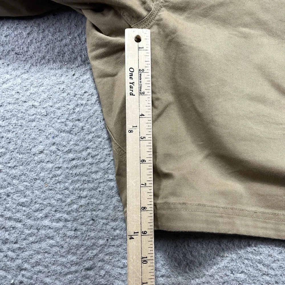 Duluth Trading Shorts Mens 38 Beige Canvas Chino 9